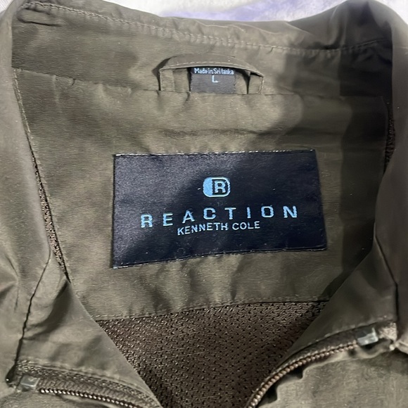 Men’s Kenneth Cole Reaction Lightweight Military Green  Jacket Size Large - Picture 2 of 8
